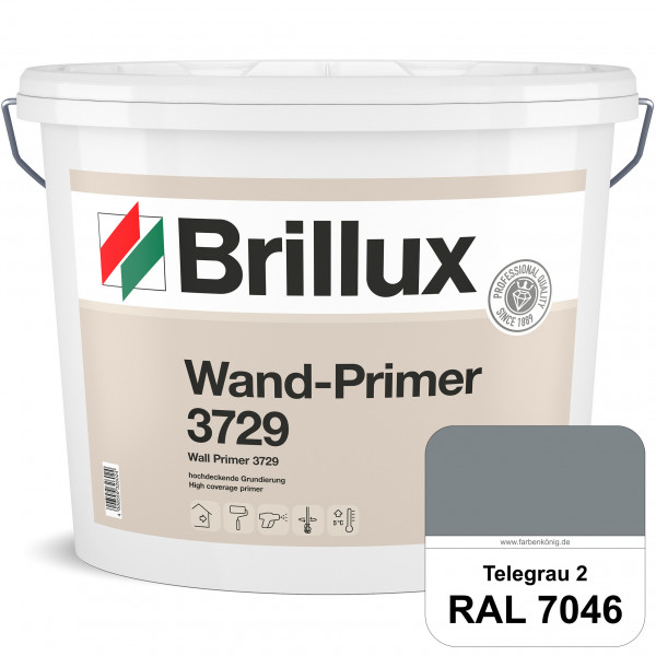 Wand-Primer ELF 3729 (RAL 7046 Telegrau 2) Spezialgrundierung für Gipskarton, -putz und Beton (innen