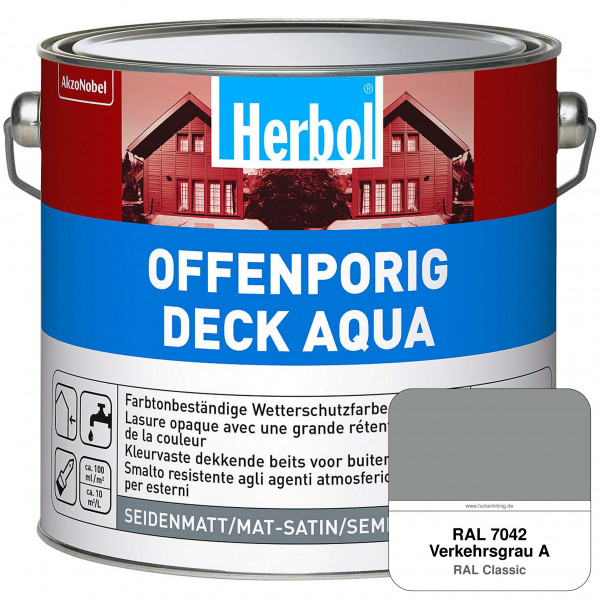 Offenporig-Deck Aqua (RAL 7042 Verkehrsgrau A)