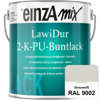 einzA LawiDur 2-K-PU-Buntlack - Hochglanz (RAL 9002 Grauweiß)