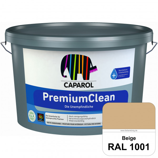 PremiumClean (RAL 1001 Beige) Hoch reinigungsfähige Farbe für beanspruchte Flächen (innen)