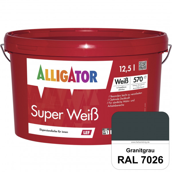 Super Weiß LEF (RAL 7026 Granitgrau)