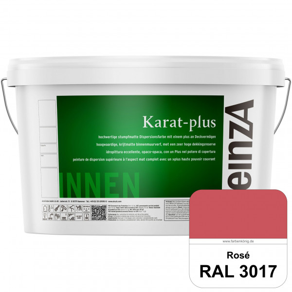 einzA Karat-plus (RAL 3017 Rosa) Innenwandfarbe mit herausragenden Produkteigenschaften