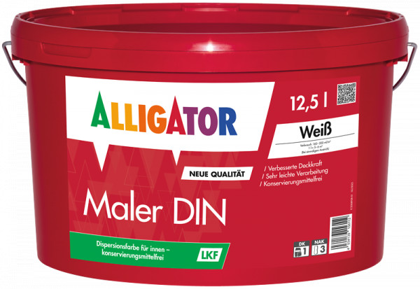 ALLIGATOR Maler DIN LKF (RAL 9010 Reinweiß)