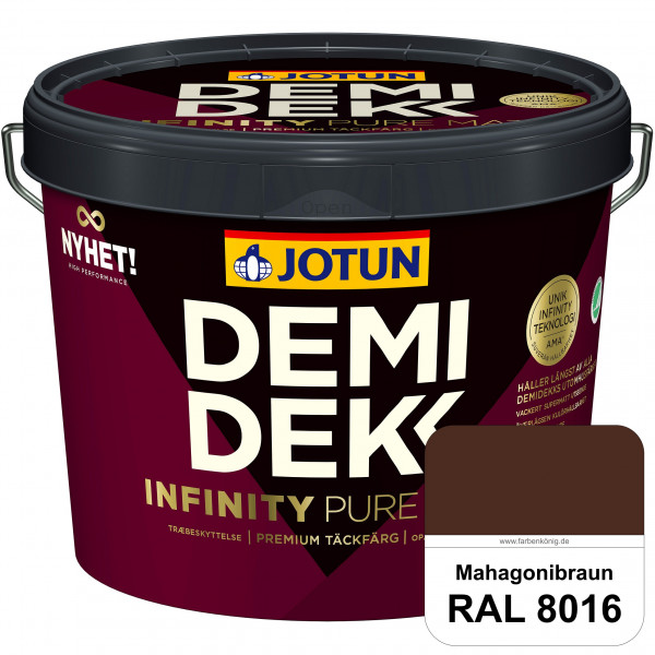 DEMIDEKK Infinity Pure Mat (RAL 8016 Mahagonibraun) - ersetzt Demidekk Ultimate Helmatt