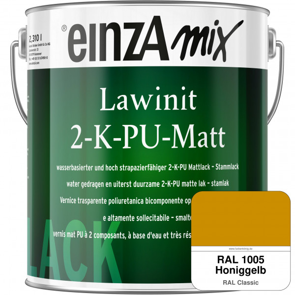 einzA Lawinit 2-K-PU Matt Stammlack (RAL 1005 Honiggelb)