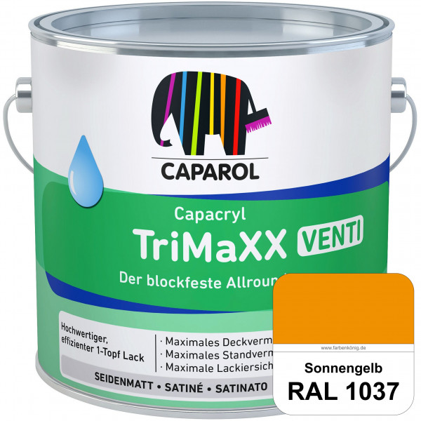Capacryl TriMaXX Venti (RAL 1037 Sonnengelb) Der blockfeste Allrounder für Fenster & Türen