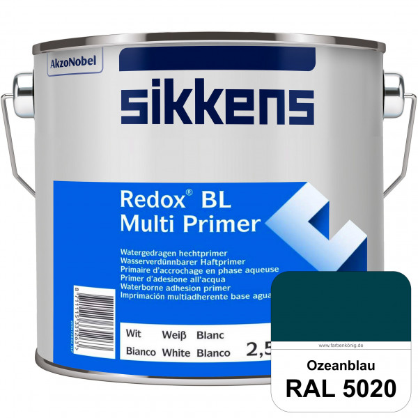 Redox BL Multi Primer (RAL 5020 Ozeanblau) Wasserbasierter Universalprimer und Korrosionsschutz (inn