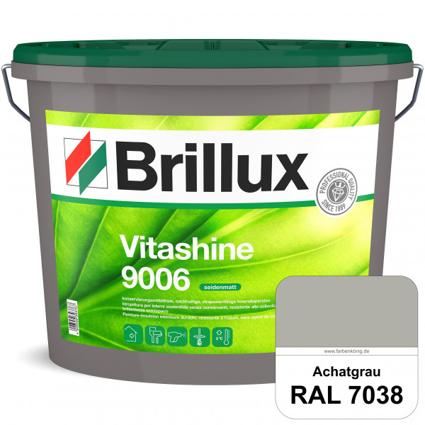 Vitashine 9006 (RAL 7038 Achatgrau) hochwertige konservierungsmittelfreie und seidenmatte Innendispe