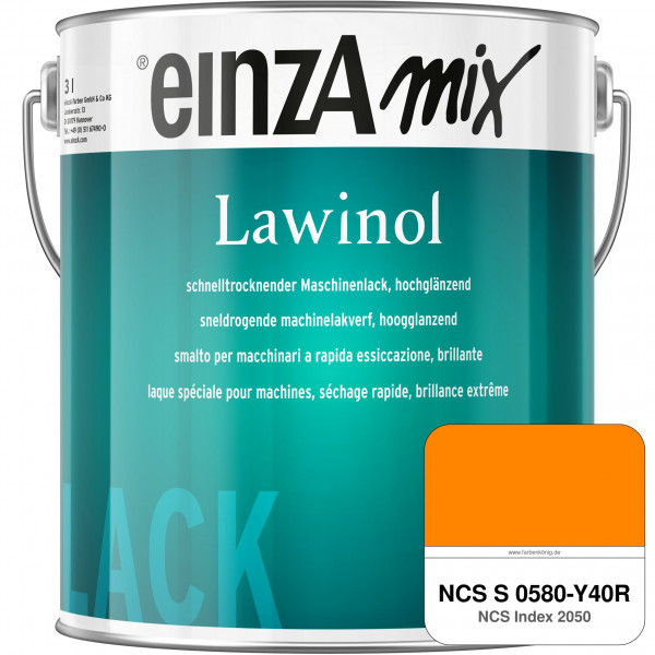 einzA Lawinol hochglänzend (NCS S 0580-Y40R)