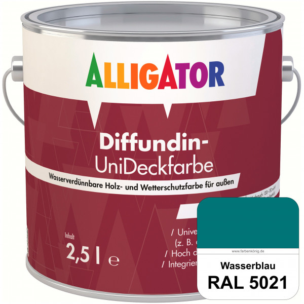 ALLIGATOR Diffundin-UniDeckfarbe (RAL 5021 Wasserblau)