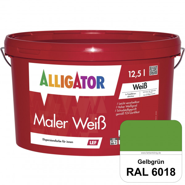 Maler Weiß LEF (RAL 6018 Gelbgrün)