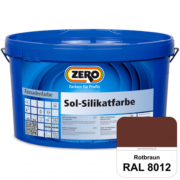 Sol-Silikatfarbe (RAL 8012 Rotbraun)
