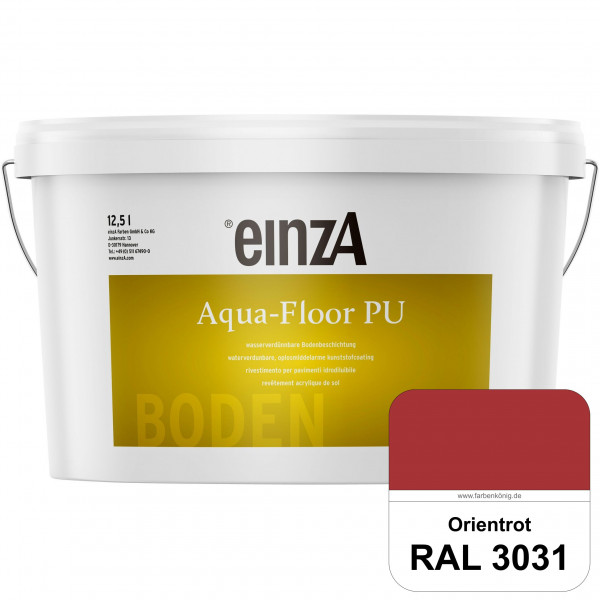 einzA Aqua-Floor PU (RAL 3031 Orientrot) seidenglänzender Acryl-PU-Bodenbeschichtung