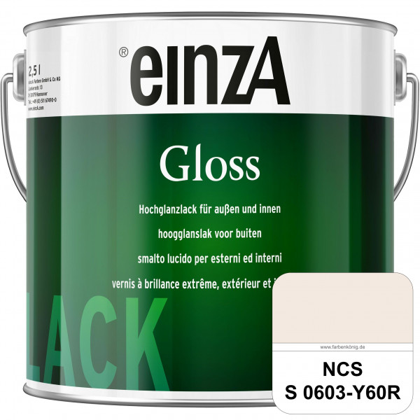 einzA Gloss (NCS S 0603-Y60R) Hochwertiger Alkydharzlack in Premium-Qualität, hochglänzend.