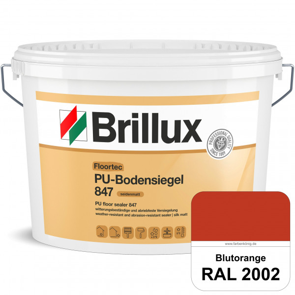 Floortec PU-Bodensiegel ELF 847 (RAL 2002 Blutorange) seidenmatt, witterungsbeständig, außen & innen