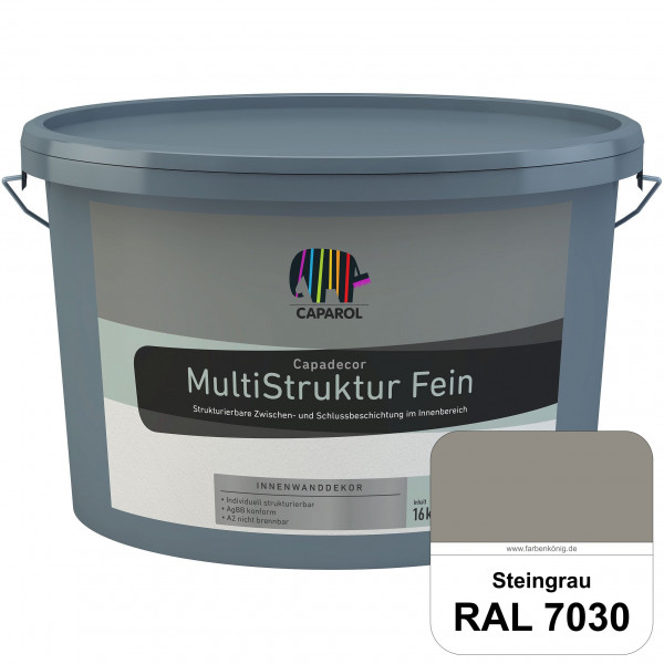 Capadecor MultiStruktur fein (RAL 7030 Steingrau) quarzgefüllte Zwischen- und Schlußbeschichtung in
