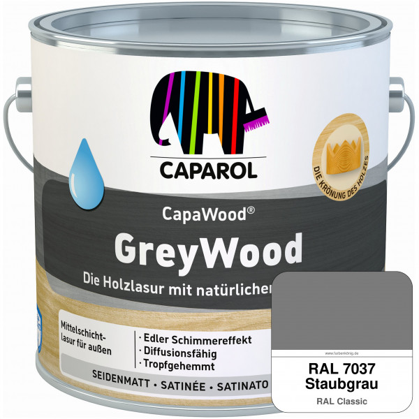 CapaWood® GreyWood (RAL 7037 Staubgrau) - ersetzt Capadur GreyWood