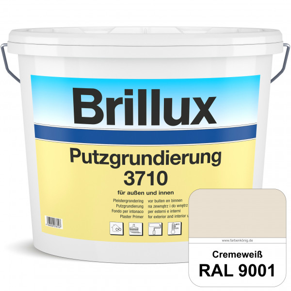 Putzgrundierung 3710 (RAL 9001 Cremeweiß) Wetterbeständige & quarzhaltige Grundierfarbe auf Dispersi