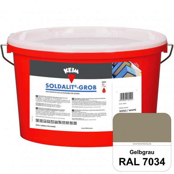 KEIM Soldalit®-Grob (RAL 7034 Gelbgrau)