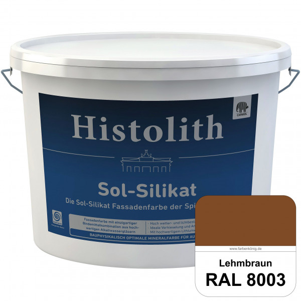 Histolith Sol-Silikat (RAL 8003 Lehmbraun) Die Sol-Silikatfarbe der Spitzenklasse