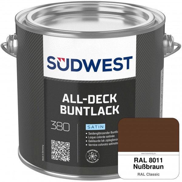 All-Deck Buntlack Satin (RAL 8011 Nußbraun)