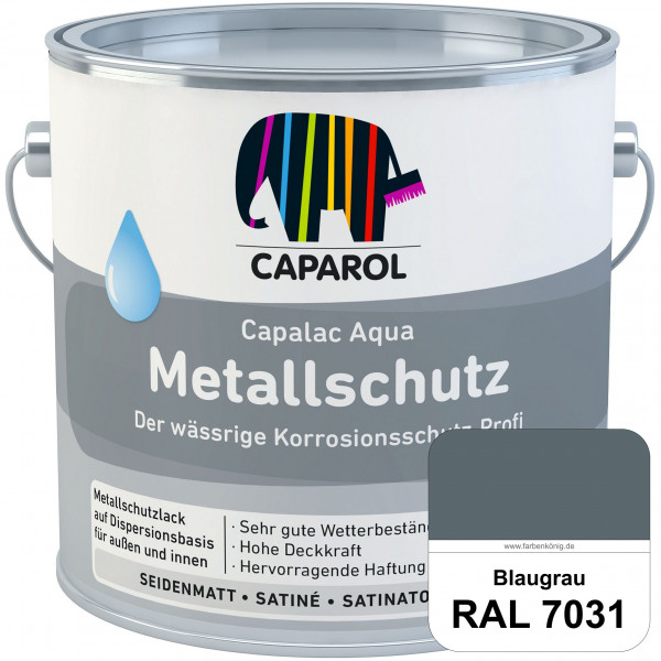 Capalac Aqua Metallschutz (RAL 7031 Blaugrau) wasserbasierter Korrosionsschutz für Stahl & verzinkte