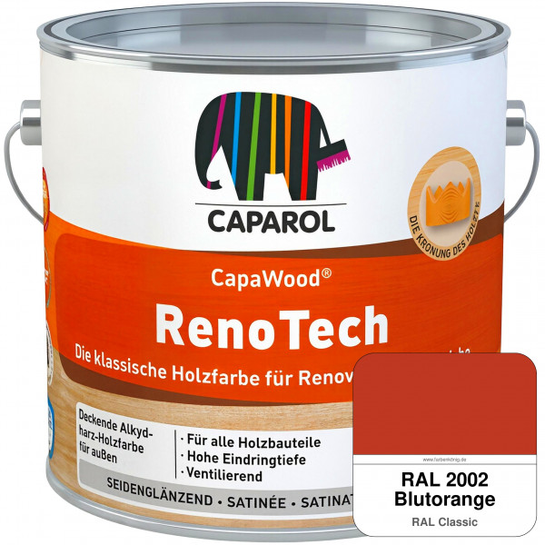 CapaWood® RenoTech (RAL 2002 Blutorange) - ersetzt Capadur RenoTech