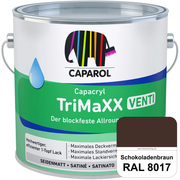 Capacryl TriMaXX Venti (RAL 8017 Schokoladenbraun) Der blockfeste Allrounder für Fenster & Türen