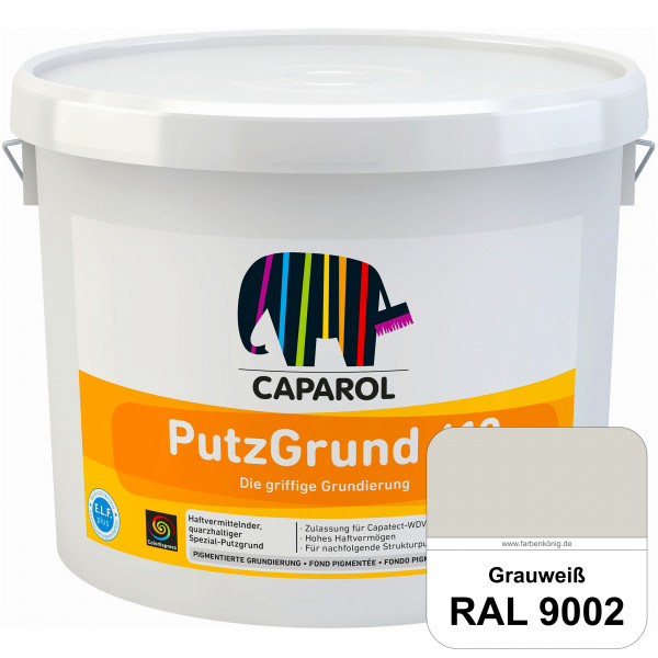 Putzgrund 610 (RAL 9002 Grauweiß) Wasserverdünnbare & haftvermittelnde gefüllte SpezialGrundierfarbe