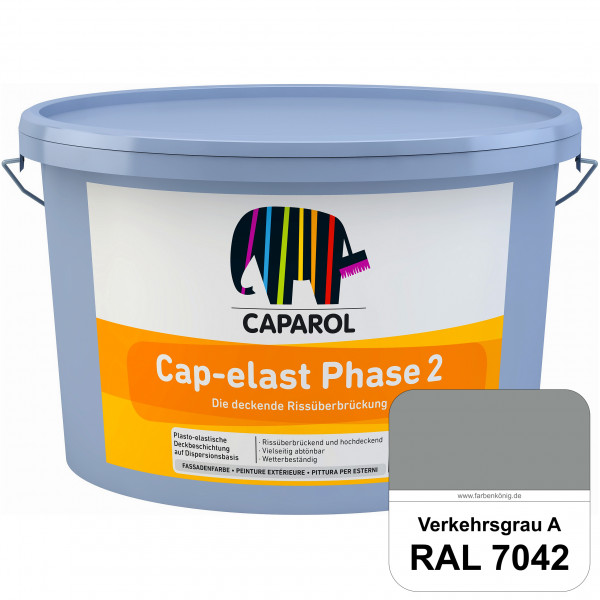 Cap-elast Phase 2 (RAL 7042 Verkehrsgrau A) Sanierung gerissener Putzfassaden und Betonflächen