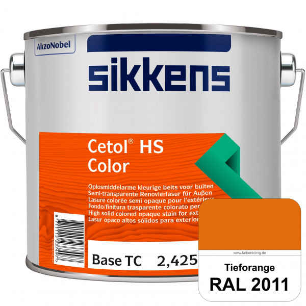 Cetol HS Color (RAL 2011 Tieforange) Dekorative semi-transparente Lasur (lösemittelhaltig) für außen