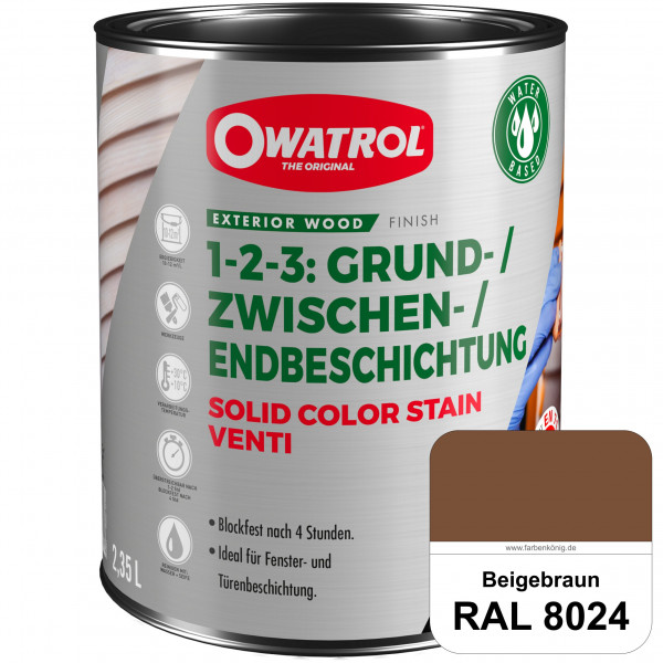 SOLID COLOR STAIN VENTI (RAL 8024 Beigebraun)