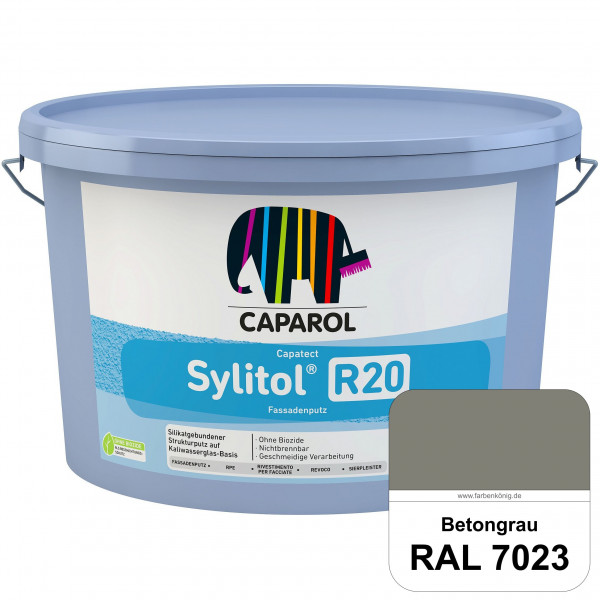 Capatect Sylitol Fassadenputz R20 (RAL 7023 Betongrau) Silikatisch gebundener Strukturputz nach DIN