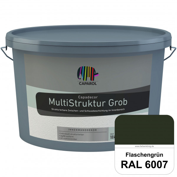 Capadecor MultiStruktur grob (RAL 6007 Flaschengrün) quarzgefüllte Zwischen- und Schlußbeschichtung