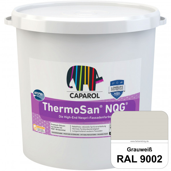 ThermoSan® NQG® Nespri (RAL 9002 Grauweiß) Siliconharz-Bindemittelkombination mit integrierter Nano-