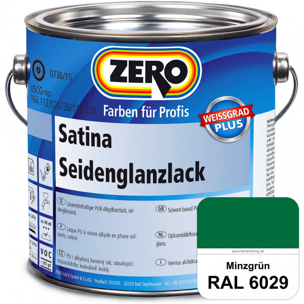 Satina Seidenglanzlack (RAL 6029 Minzgrün)
