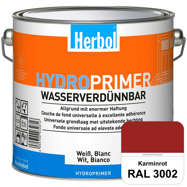 Hydroprimer (RAL 3002 Karminrot) wasserverdünnbare Allgrund (Innen&Außen)