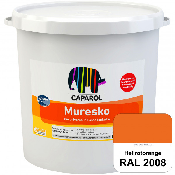 Muresko Nespri (R 30) (RAL 2008 Hellrotorange) Silanisierte Reinacrylat-Fassadenfarbe auf SilaCryl®-