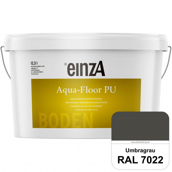 einzA Aqua-Floor PU (RAL 7022 Umbragrau) seidenglänzender Acryl-PU-Bodenbeschichtung
