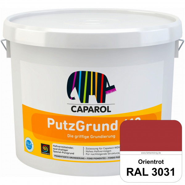 Putzgrund 610 (RAL 3031 Orientrot) Wasserverdünnbare & haftvermittelnde gefüllte SpezialGrundierfarb
