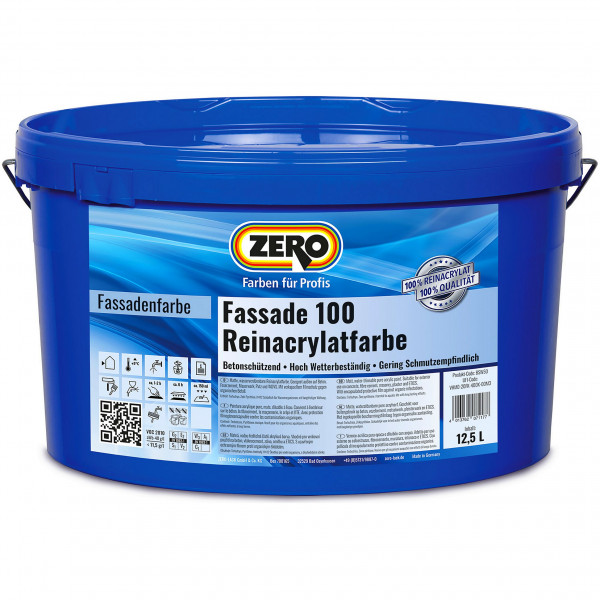 Fassade 100 Reinacrylatfarbe (Weiß)