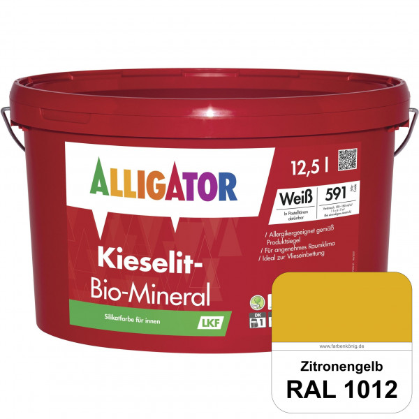 Kieselit-Bio-Mineral LKF (RAL 1012 Zitronengelb)