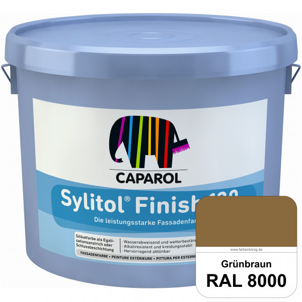 Sylitol® Finish 130 (RAL 8000 Grünbraun) wetterbeständige Fassadenbeschichtungen auf Silikatbasis