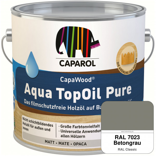 CapaWood® AquaTopOil Pure (RAL 7023 Betongrau) - ersetzt CapaGreen Holz-Öl Aqua
