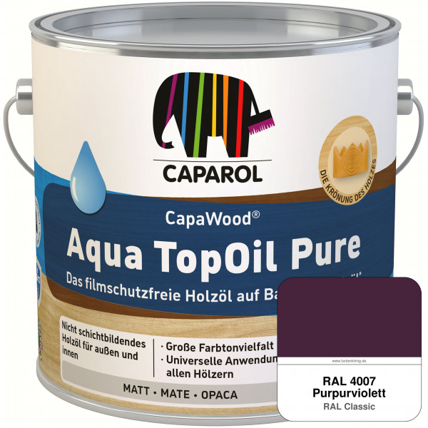 CapaWood® AquaTopOil Pure (RAL 4007 Purpurviolett) - ersetzt CapaGreen Holz-Öl Aqua