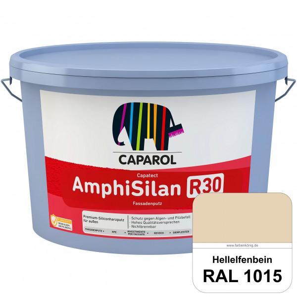 Capatect AmphiSilan Fassadenputz R30 (RAL 1015 Hellelfenbein) Spezielle Innenfarbe für die rationell