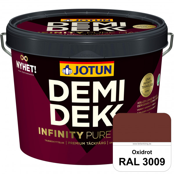 DEMIDEKK Infinity Pure Mat (ehemals Demidekk Ultimate Helmatt) - Deckende, matte Holzfarbe (RAL 3009