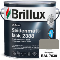 2K-Aqua Seidenmattlack 2388 (RAL 7030 Steingrau) mechanisch und chemisch hoch belastbar für außen & 