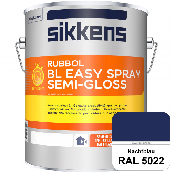 Rubbol BL Easy Spray (RAL 5022 Nachtblau) Seidenglänzender Airlesslack (außen & innen)