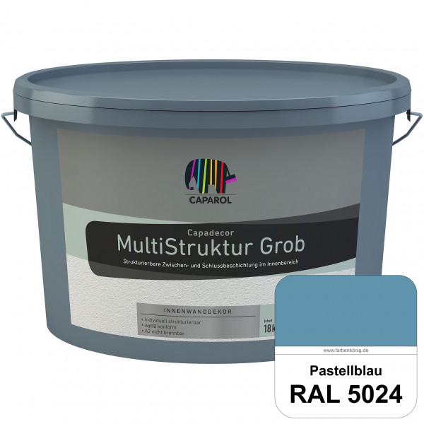 Capadecor MultiStruktur grob (RAL 5024 Pastellblau) quarzgefüllte Zwischen- und Schlußbeschichtung i